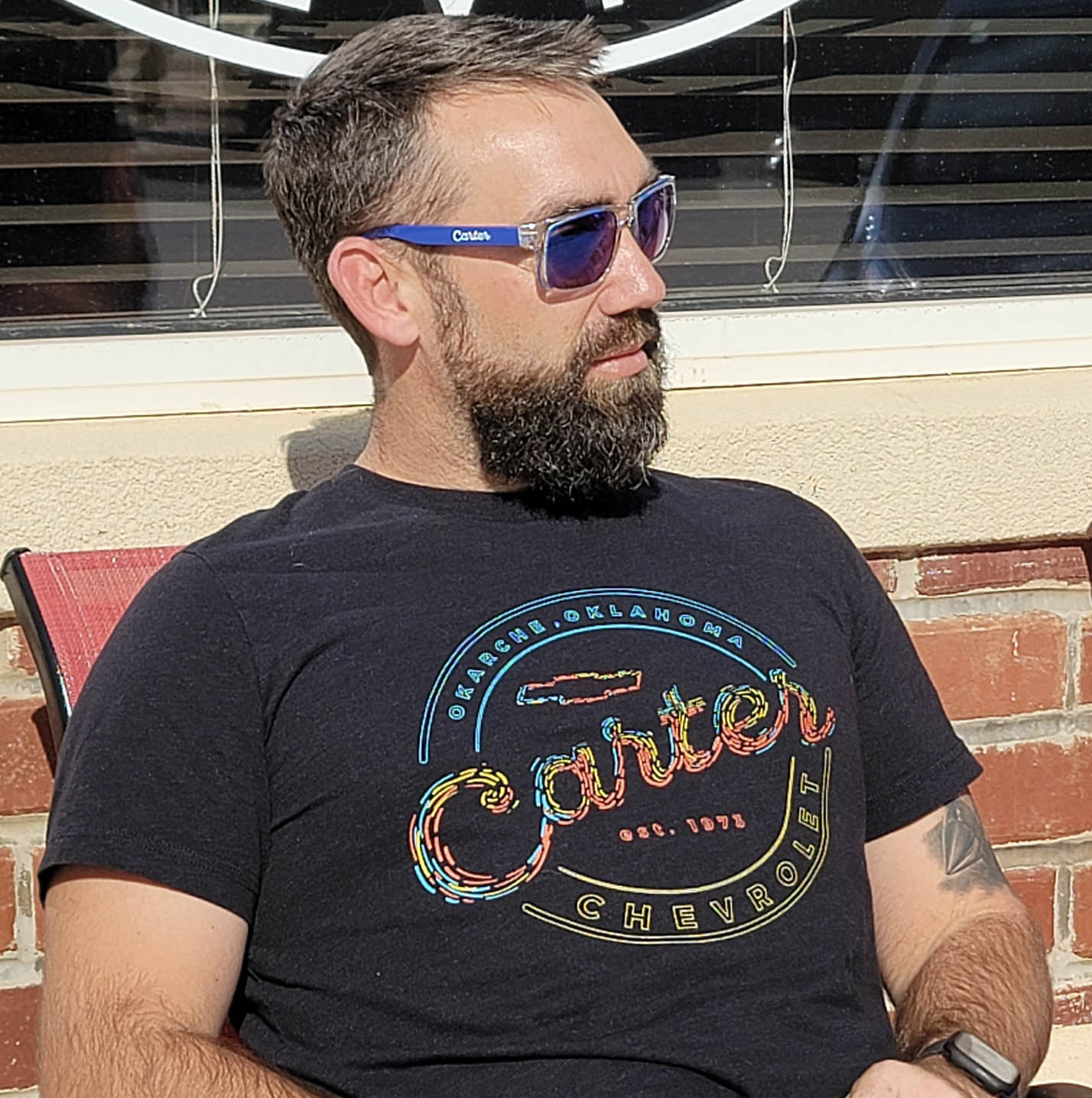 Colorful Strands Round Carter Logo