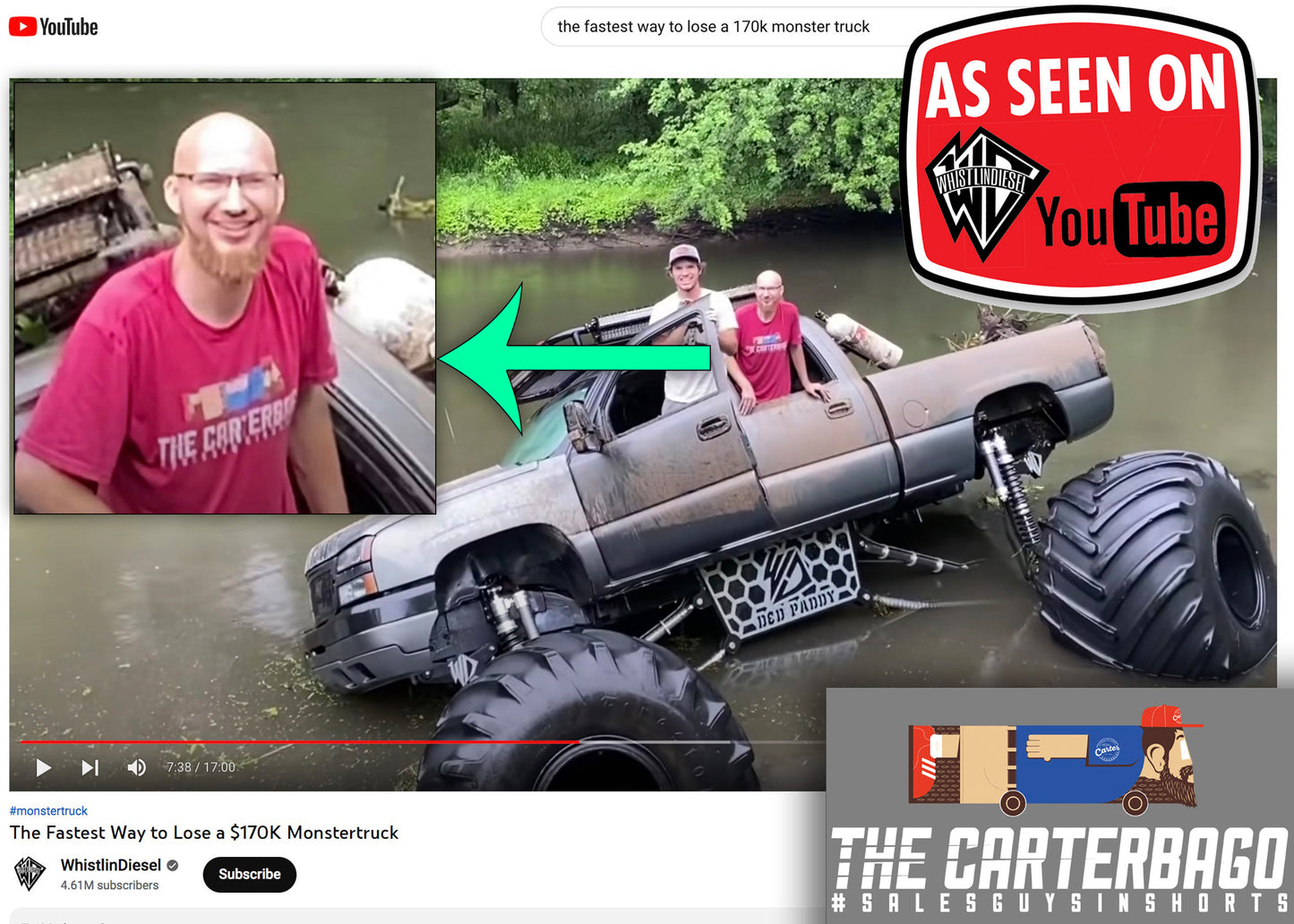 The Carterbago Blue Text ( As Seen on WhistlinDiesel)