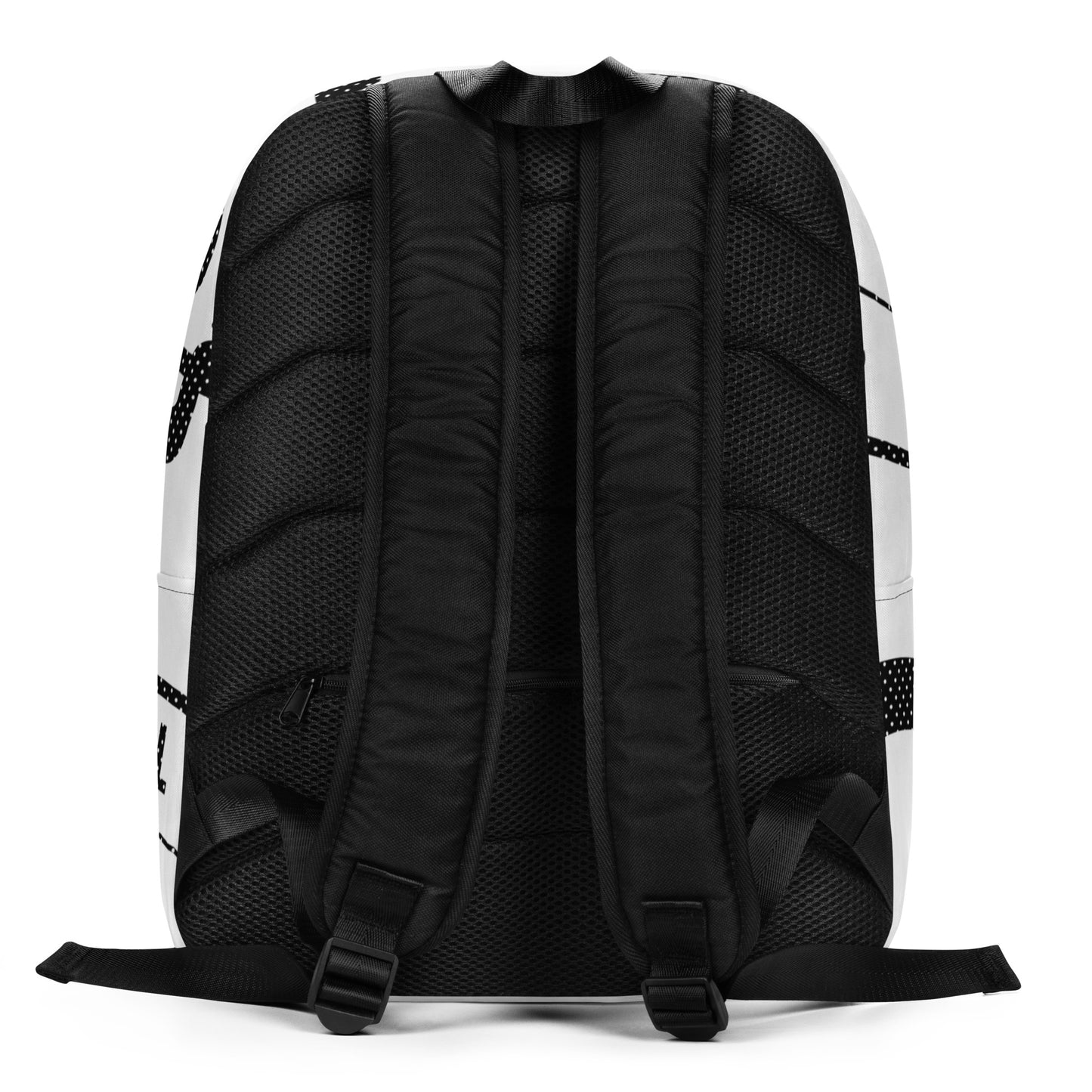 Minimalist Backpack - Black Dot Matrix Round Carter Logo