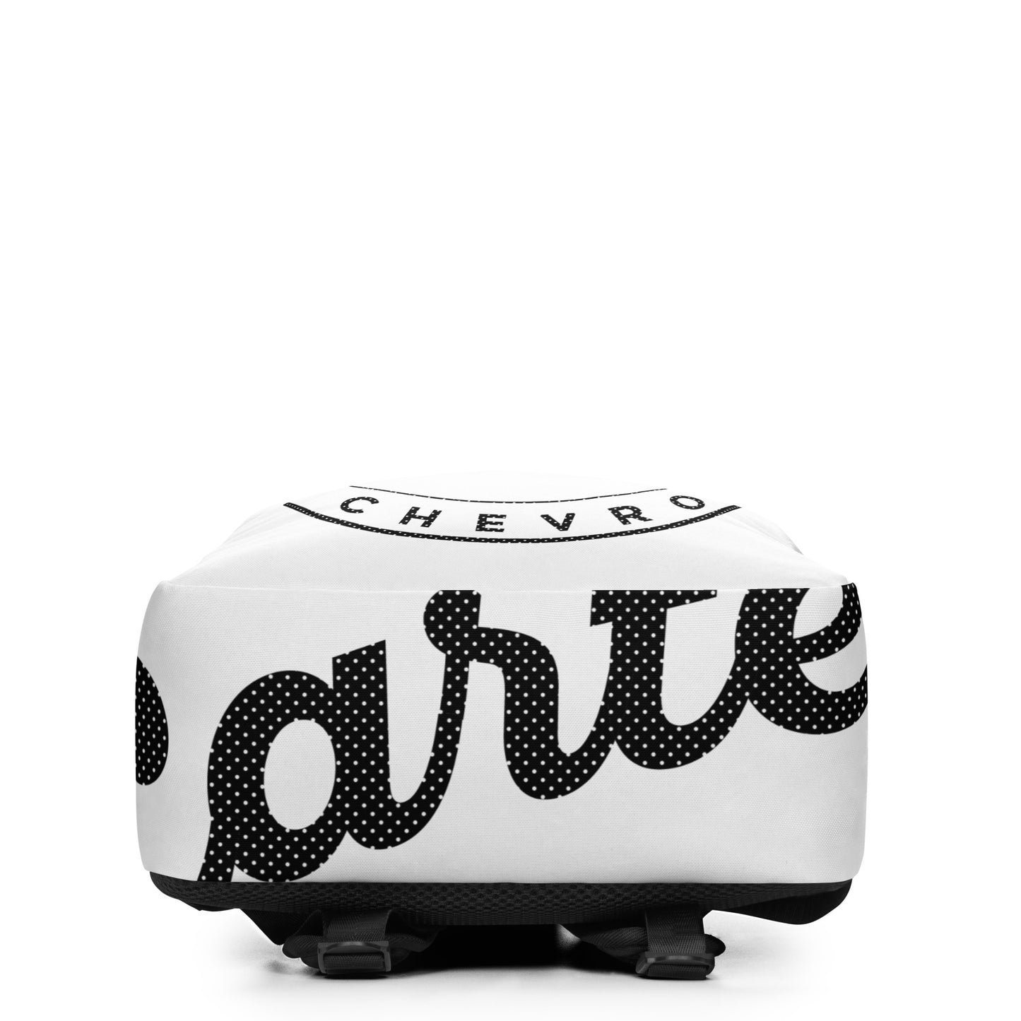 Minimalist Backpack - Black Dot Matrix Round Carter Logo