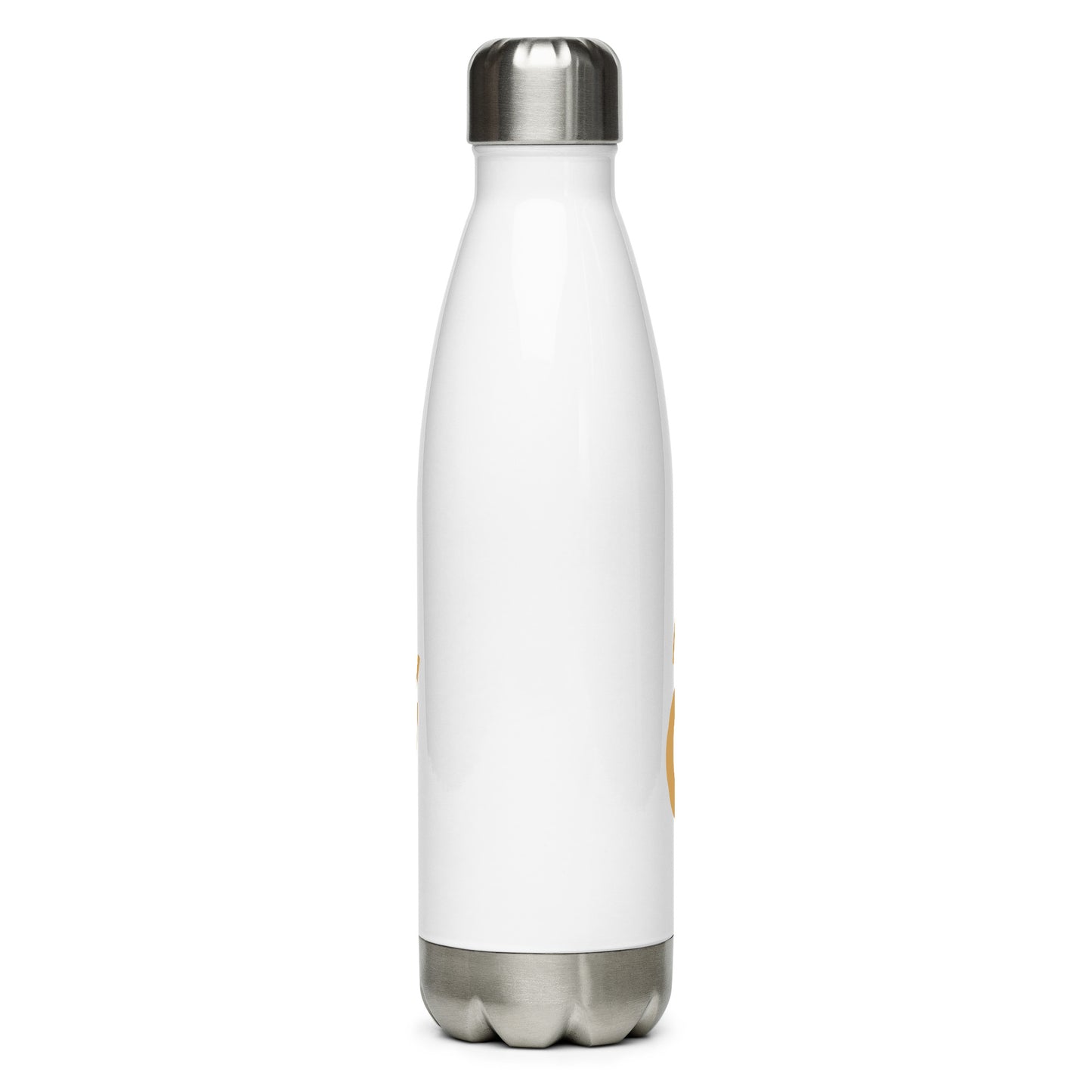 Stainless Steel Water Bottle - Carter Gold Round Logo