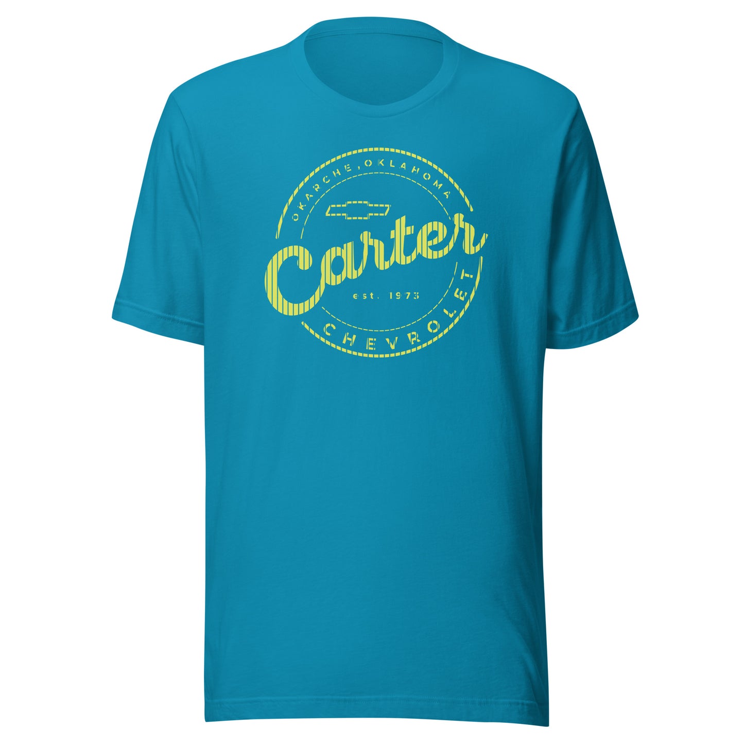 Yellow Stripes Round Carter Logo