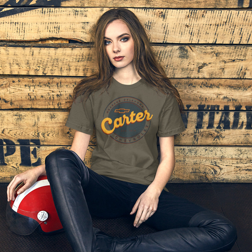 Grunge Double Vision Round Carter Logo