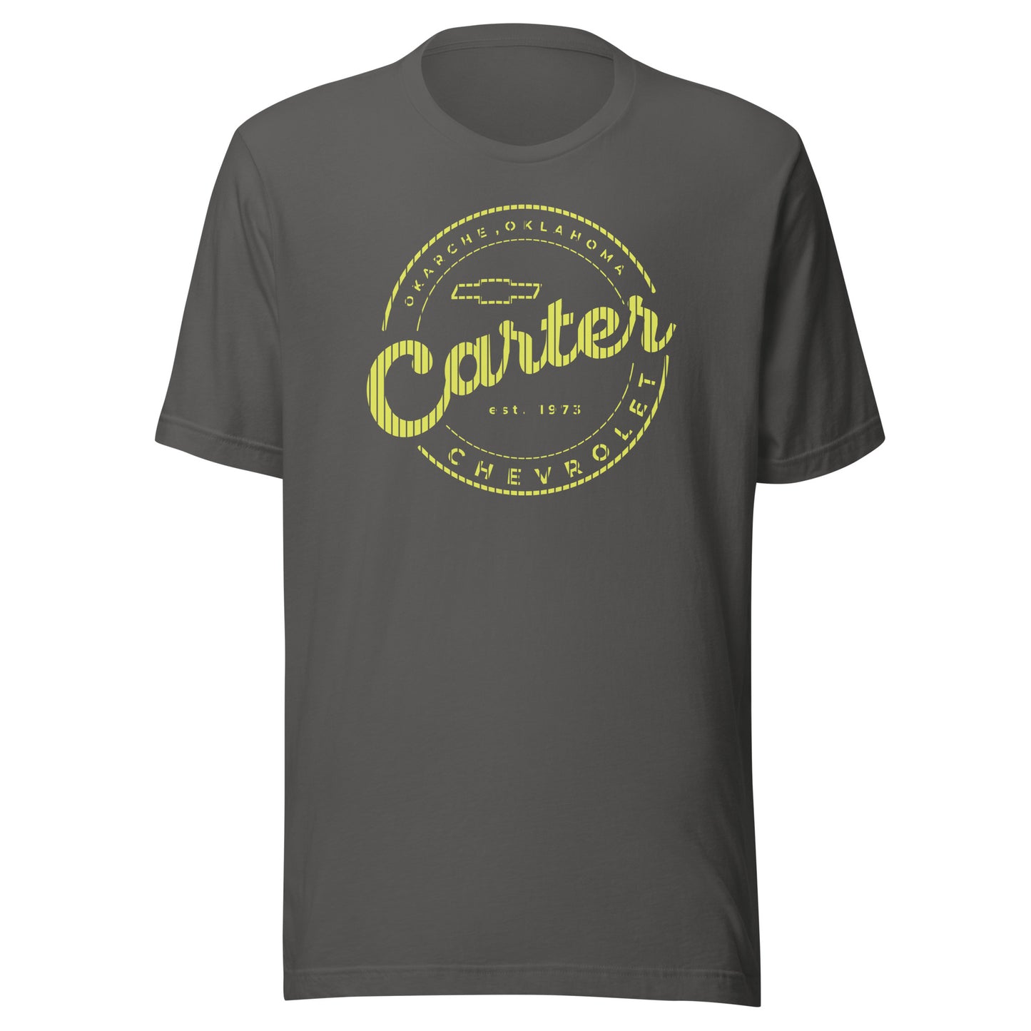 Yellow Stripes Round Carter Logo