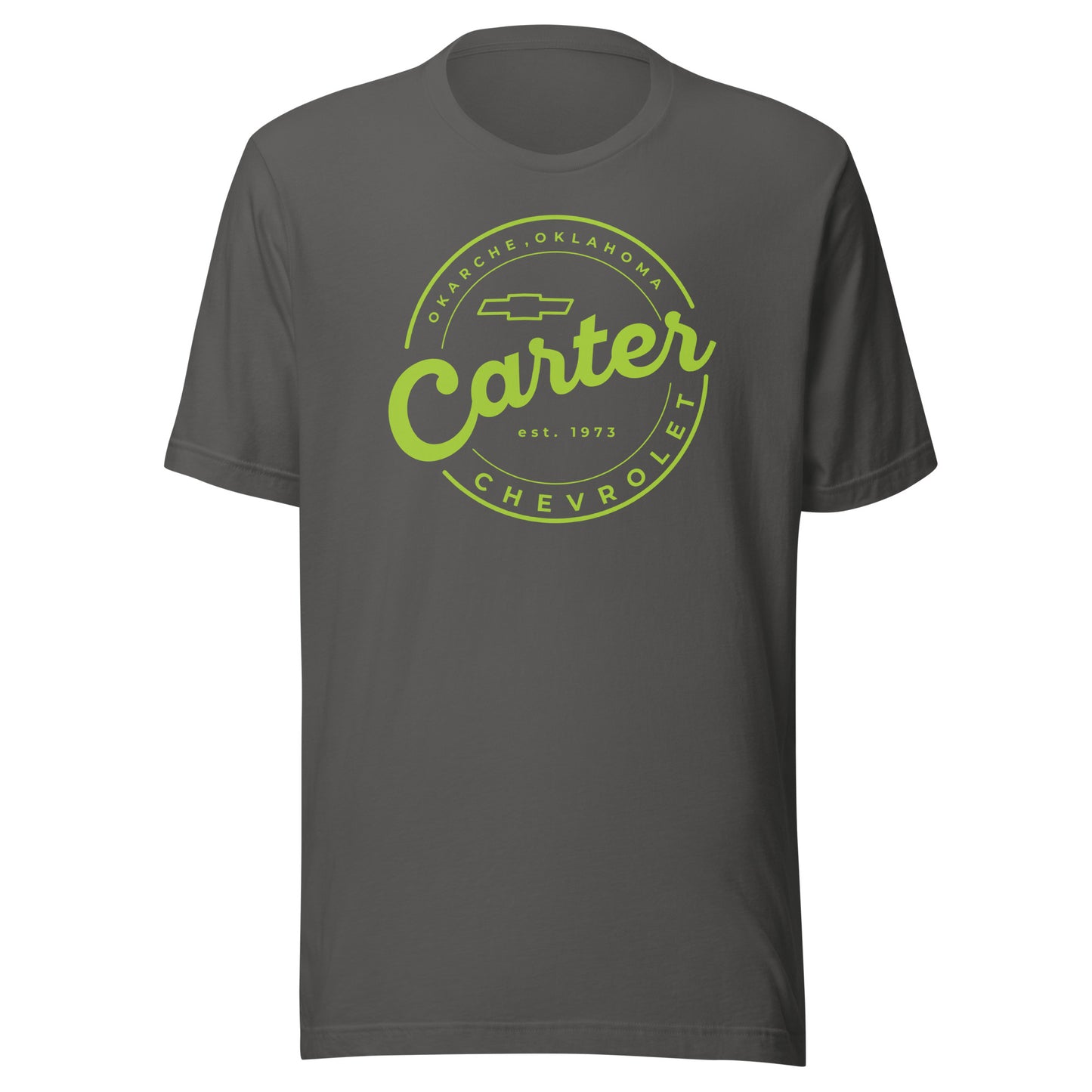 Yellow/Green Round Carter Logo