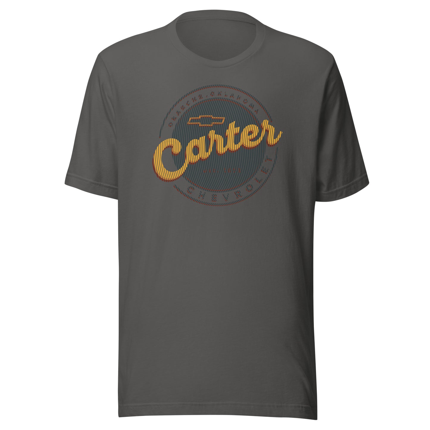 Grunge Lines Round Carter Logo