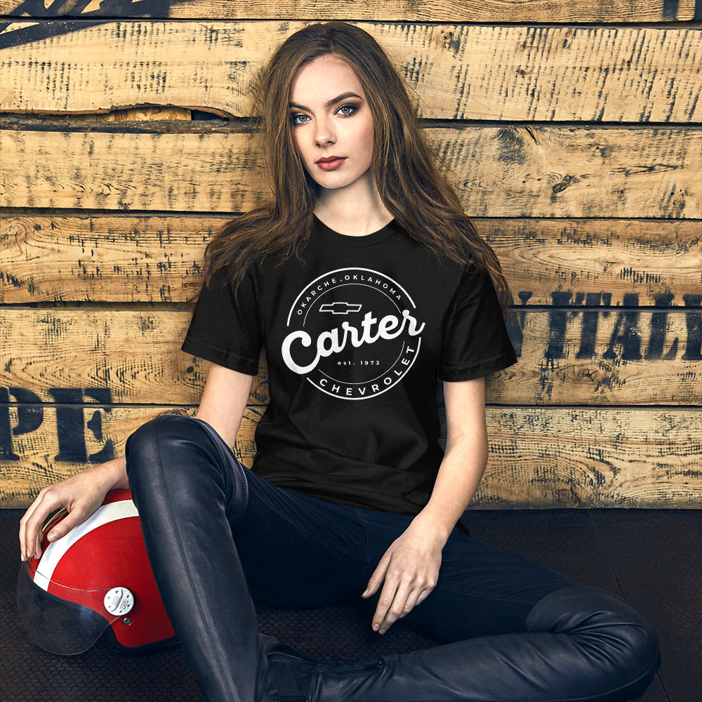 White Round Carter Logo (As Seen on Street Outlaws!)