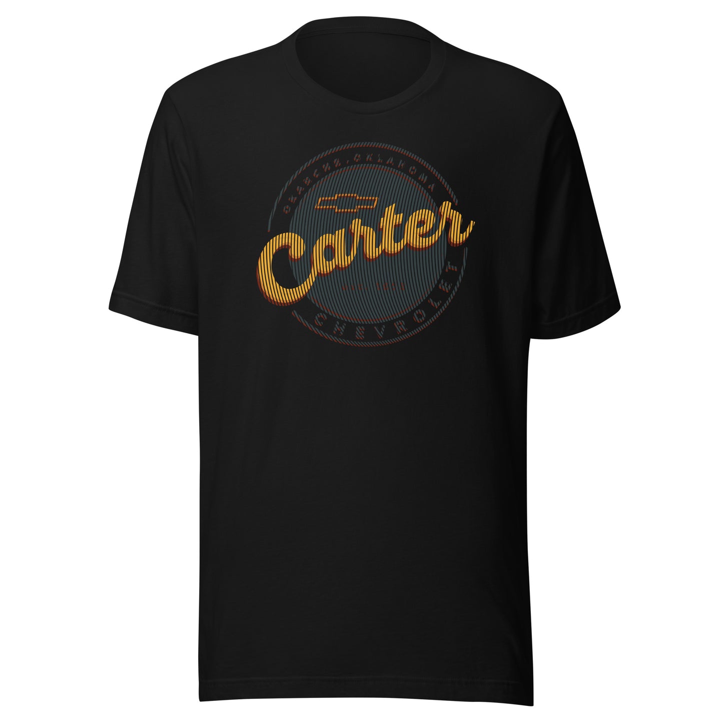 Grunge Lines Round Carter Logo