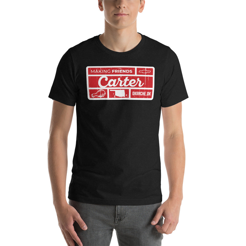 Distressed Collage Red Rectangle
