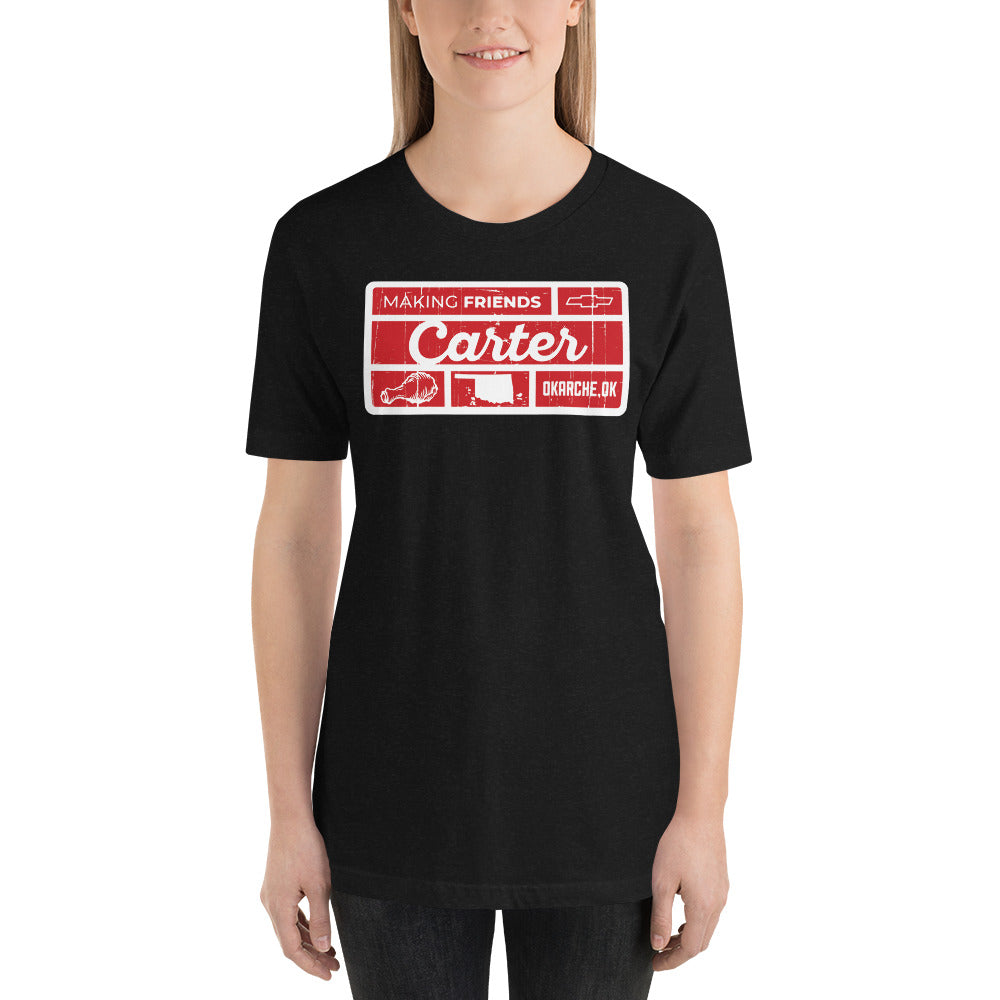 Distressed Collage Red Rectangle