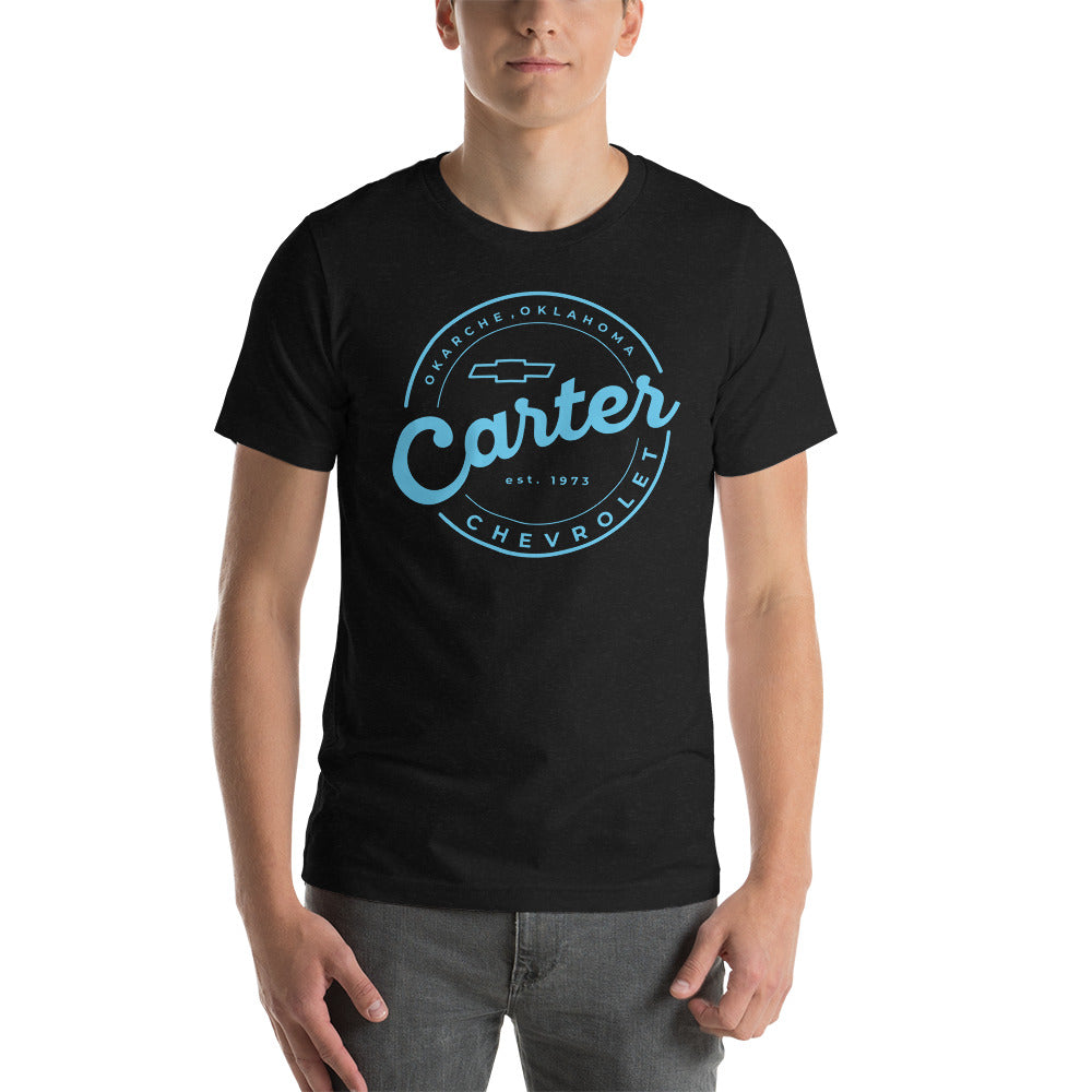 Baby Blue Round Carter Logo