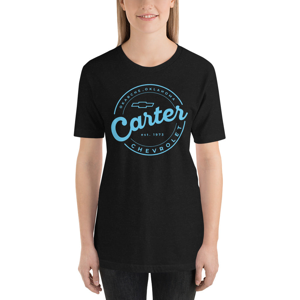 Baby Blue Round Carter Logo