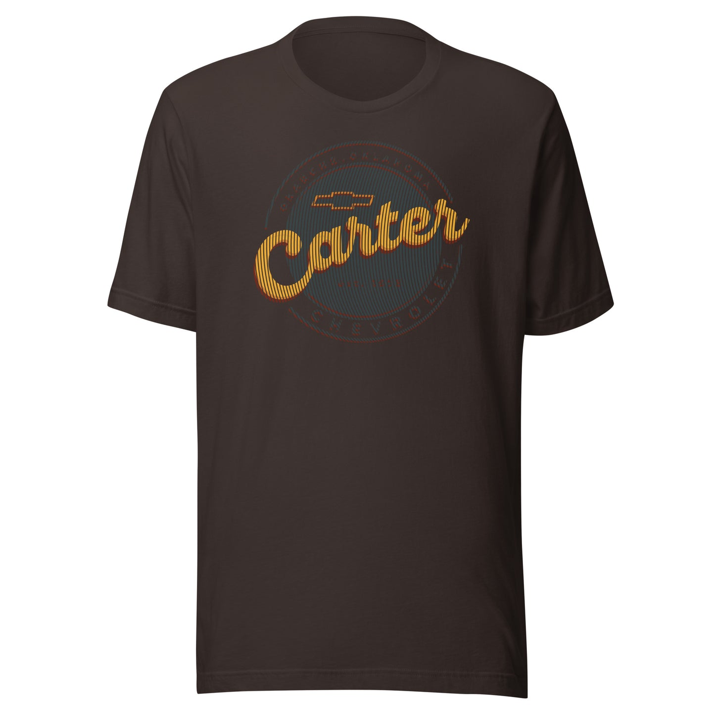 Grunge Lines Round Carter Logo