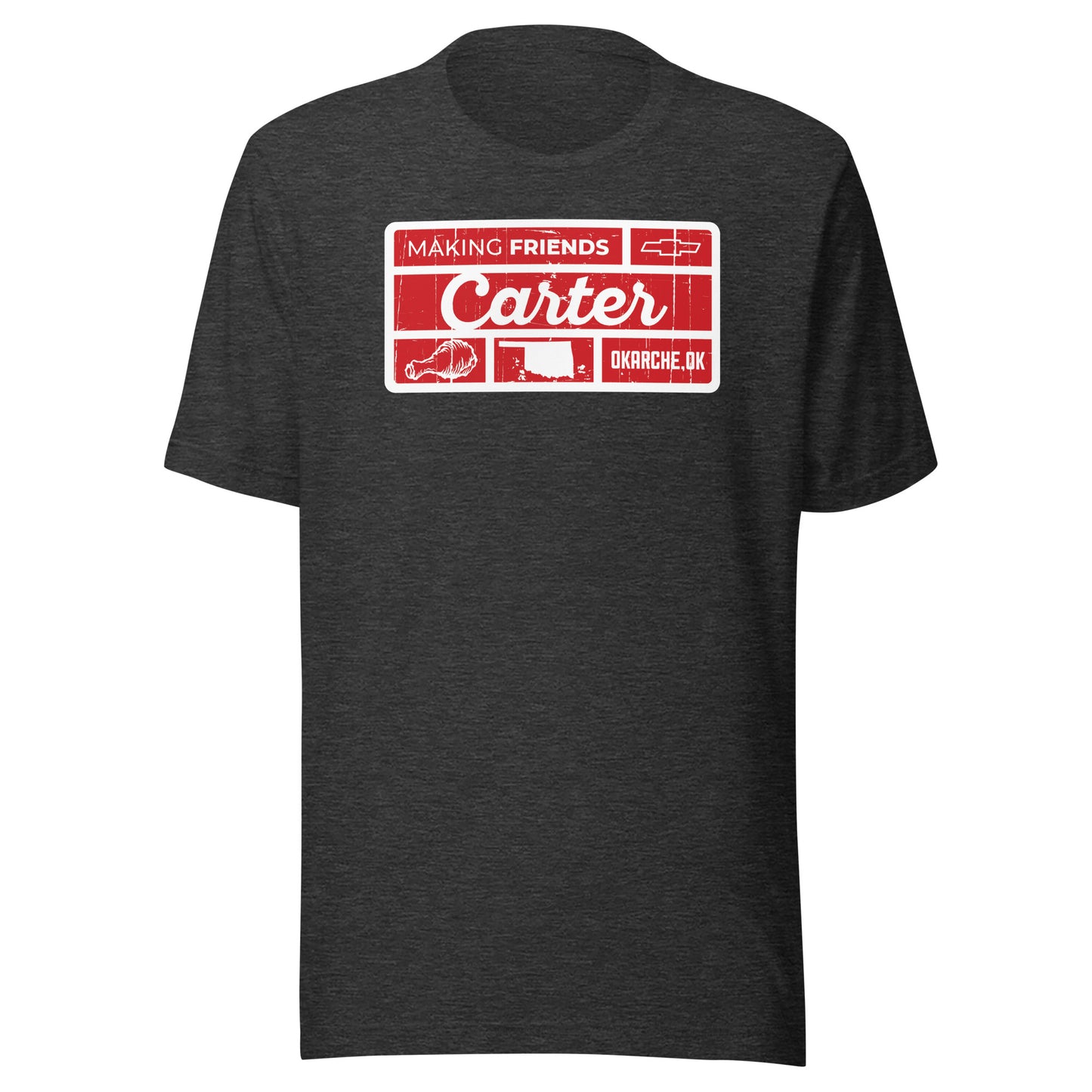Distressed Collage Red Rectangle