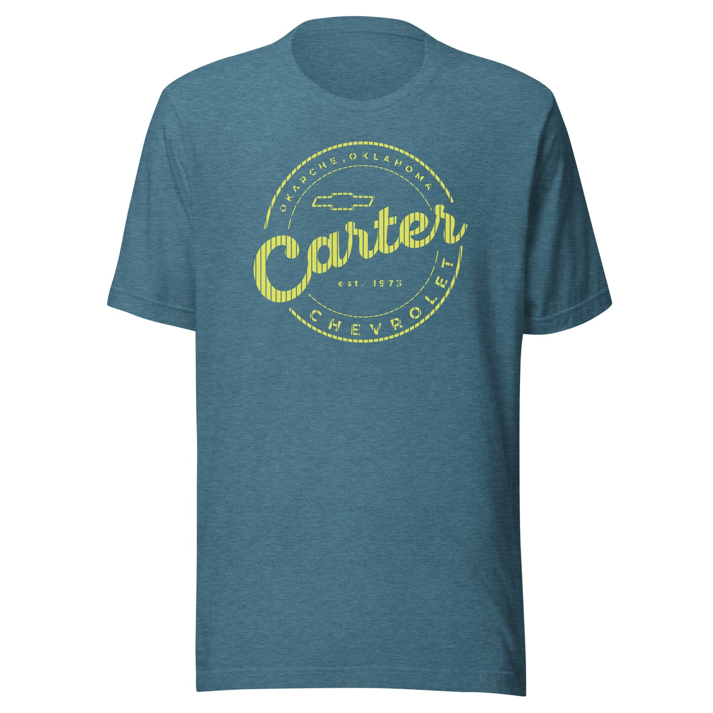 Yellow Stripes Round Carter Logo