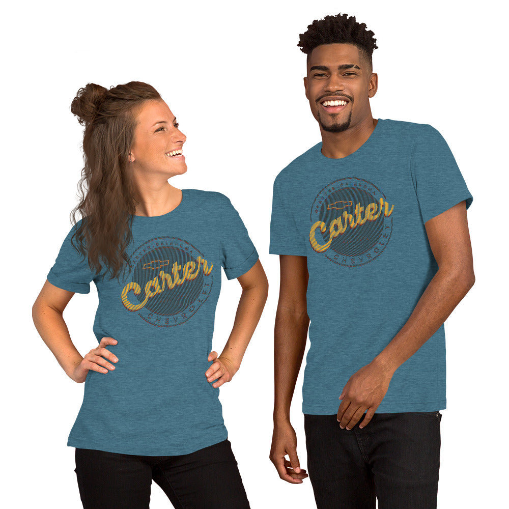 Grunge Lines Round Carter Logo