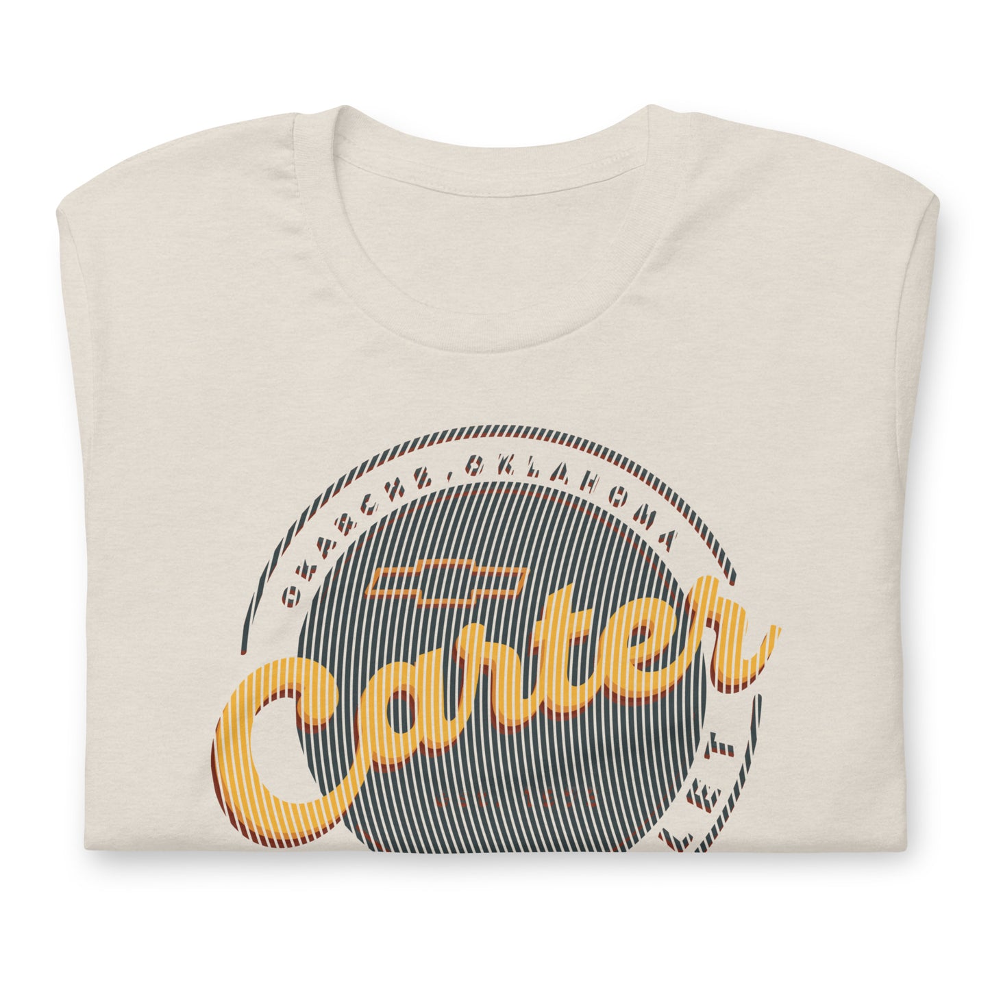 Grunge Lines Round Carter Logo
