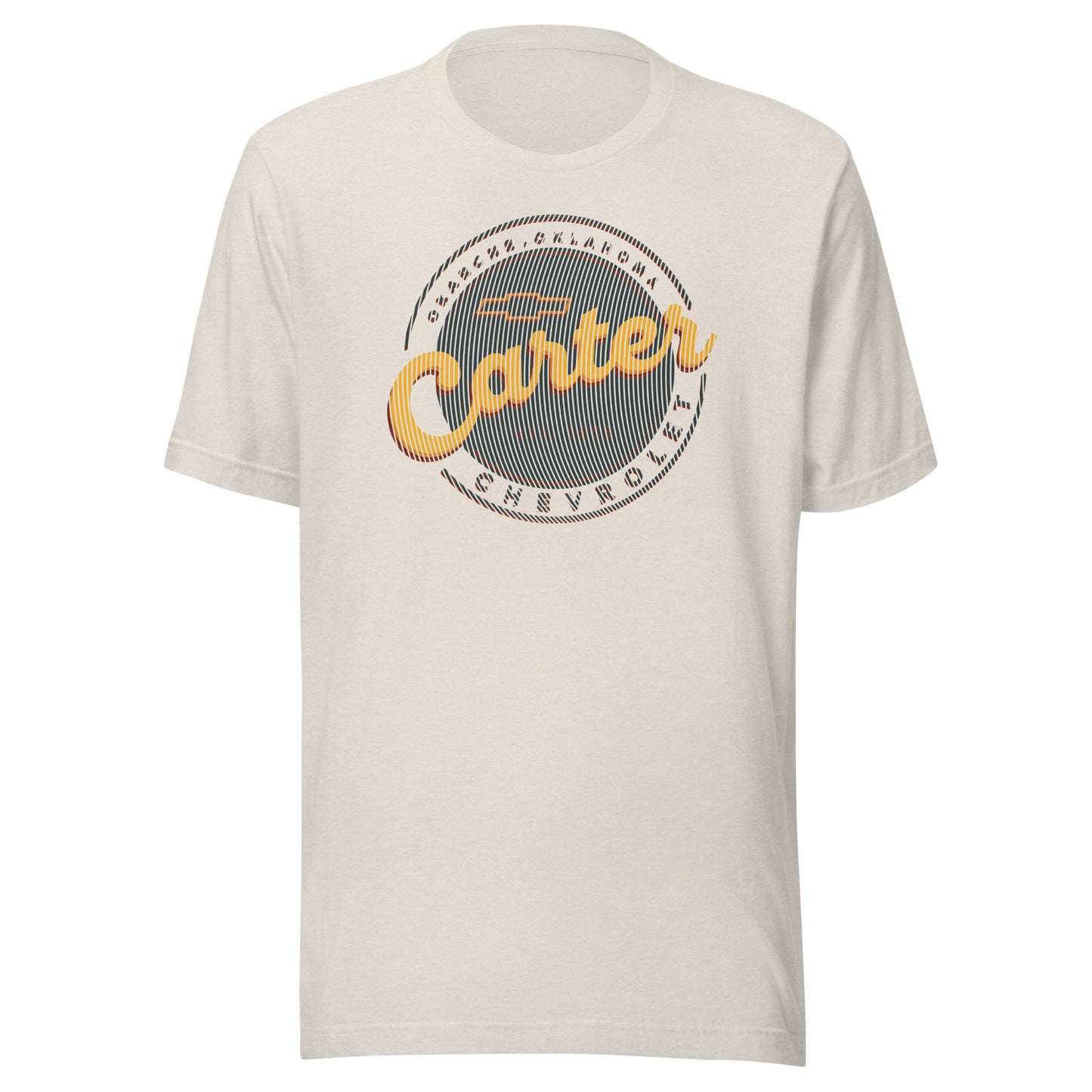 Grunge Lines Round Carter Logo
