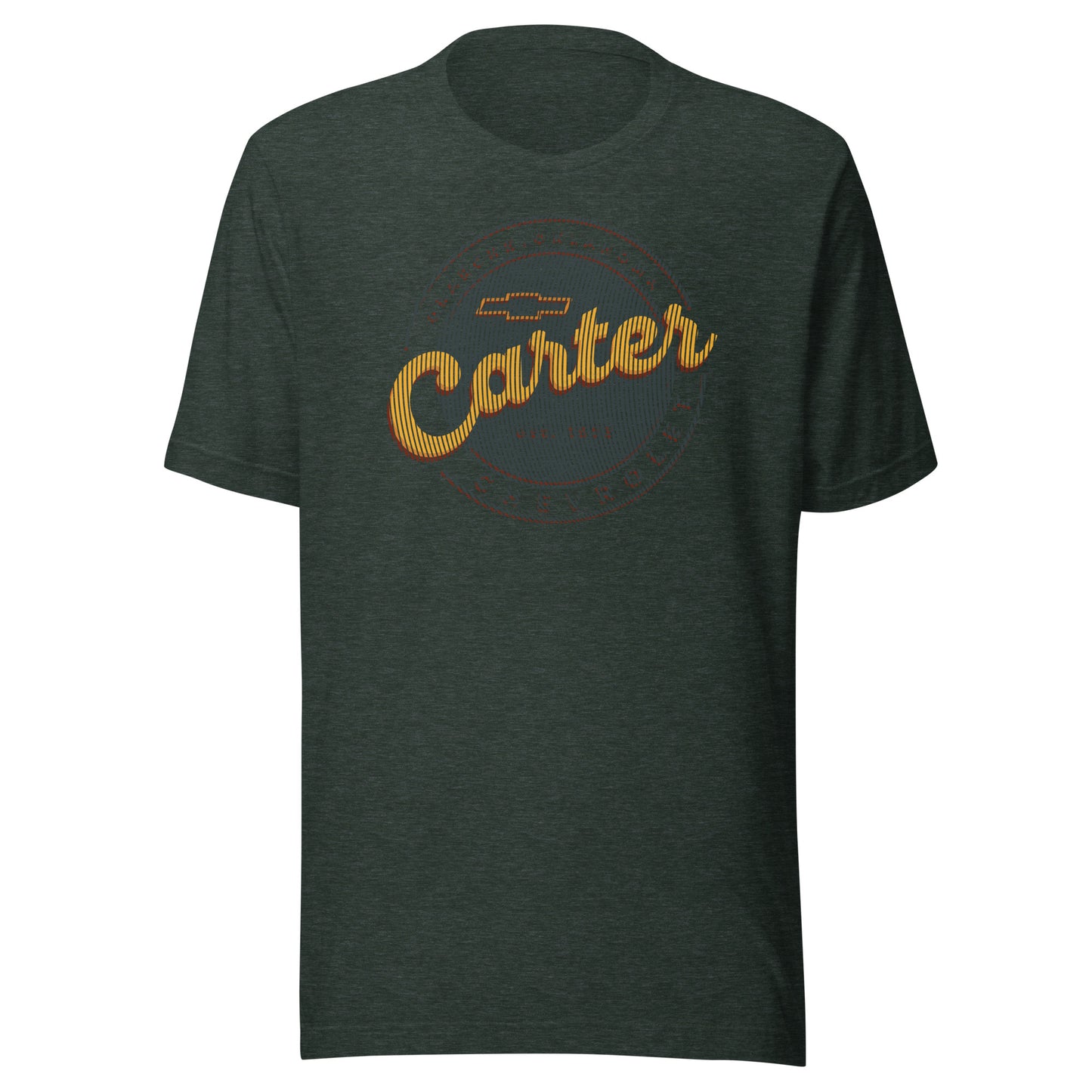 Grunge Lines Round Carter Logo