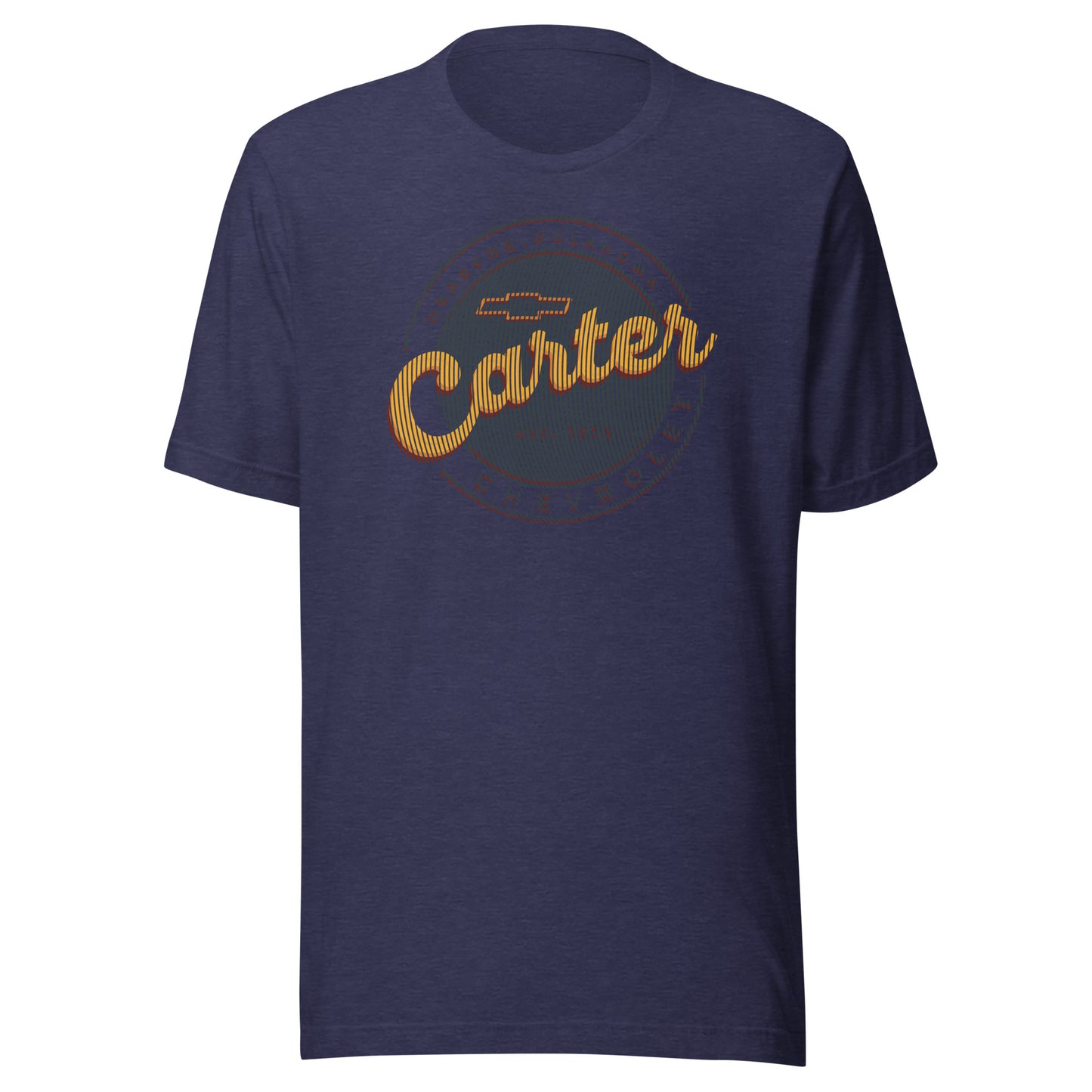 Grunge Lines Round Carter Logo
