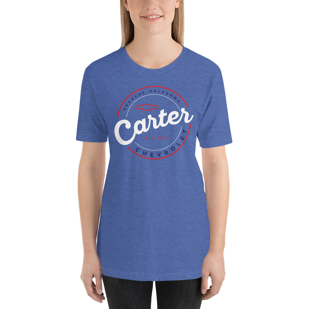 Red, White & Blue Round Carter Logo