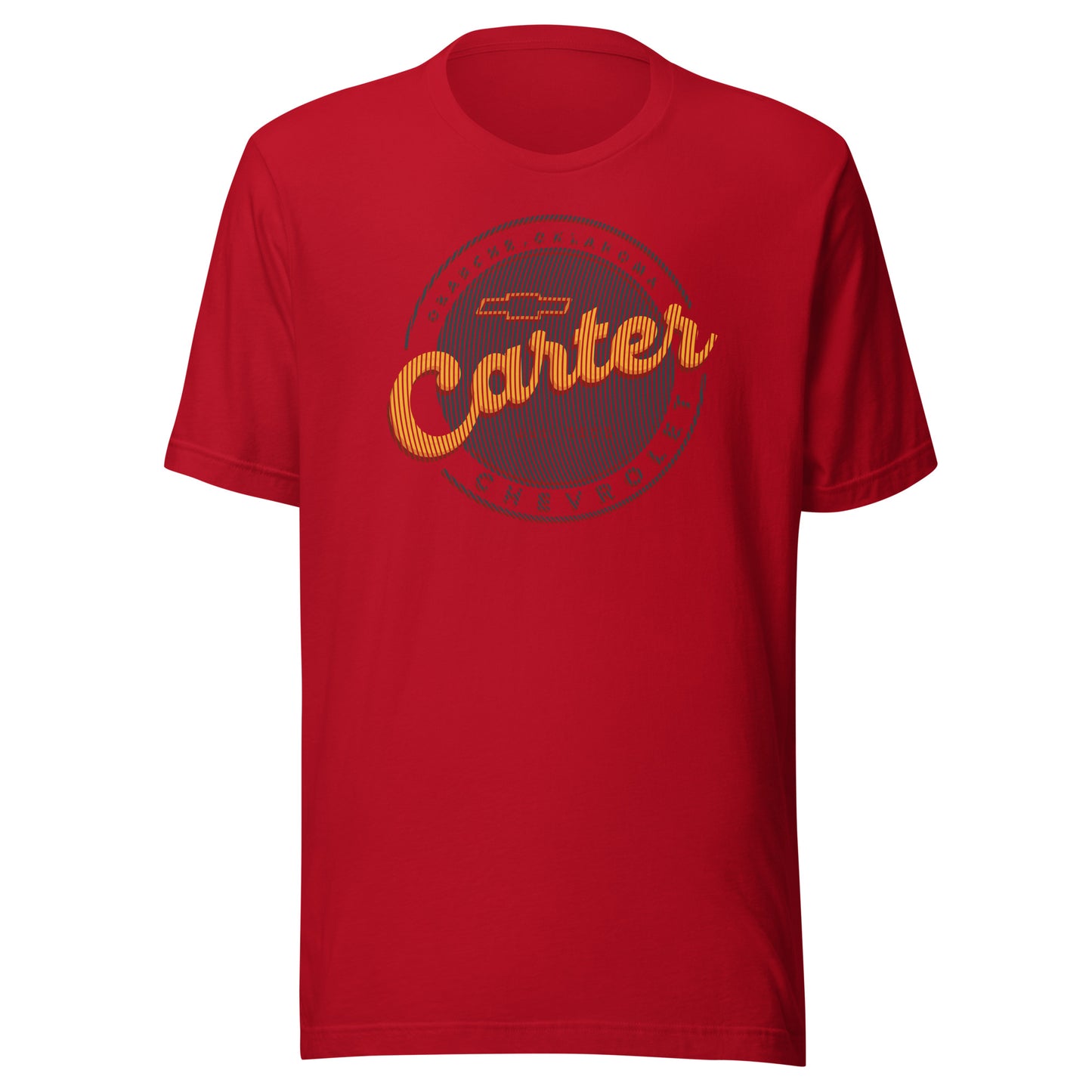 Grunge Lines Round Carter Logo
