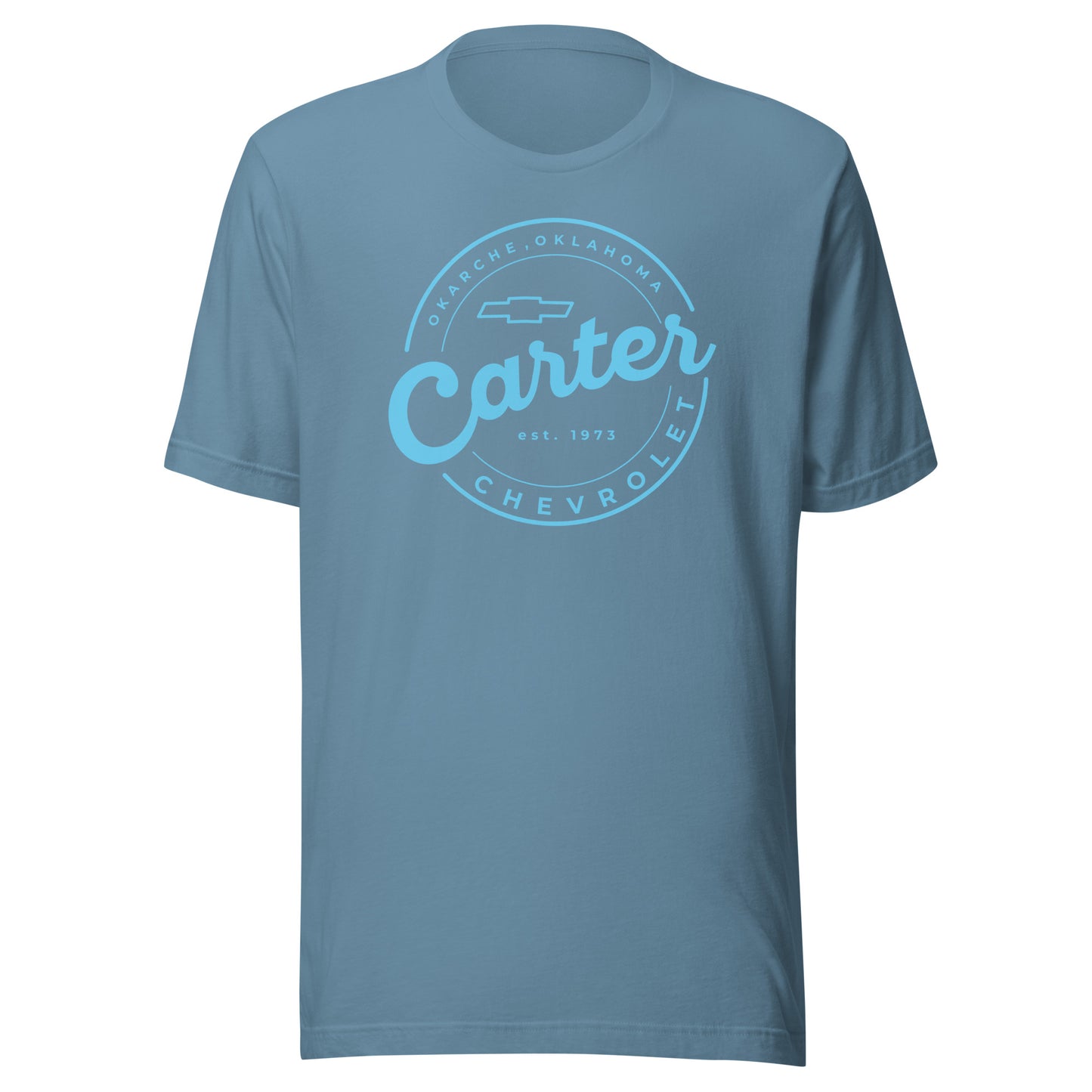 Baby Blue Round Carter Logo