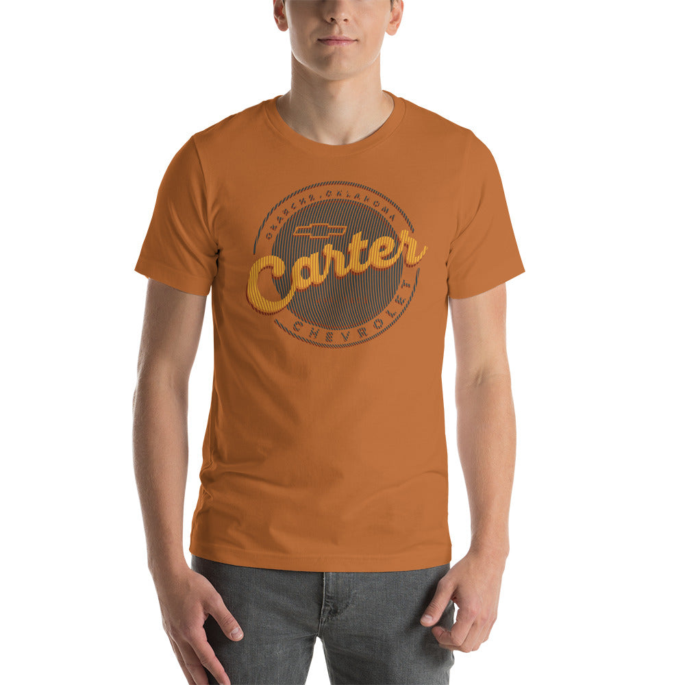 Grunge Lines Round Carter Logo