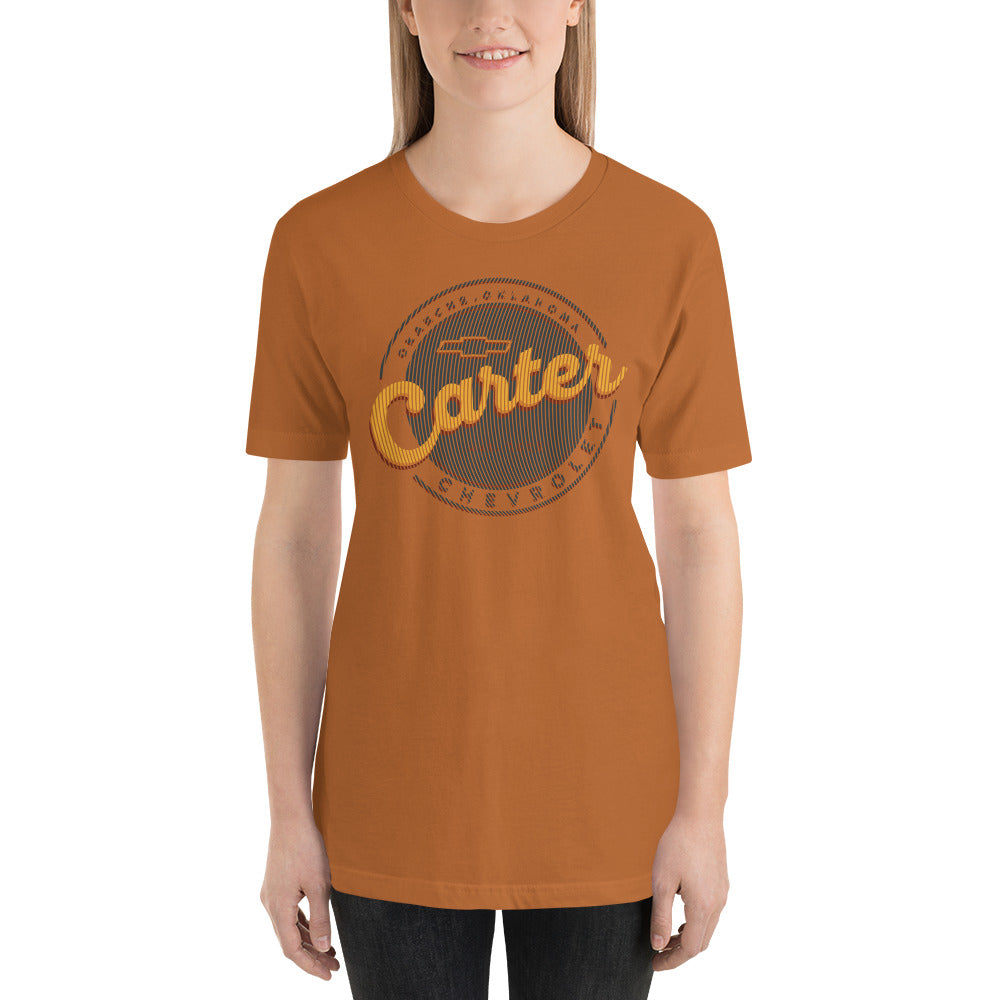 Grunge Lines Round Carter Logo