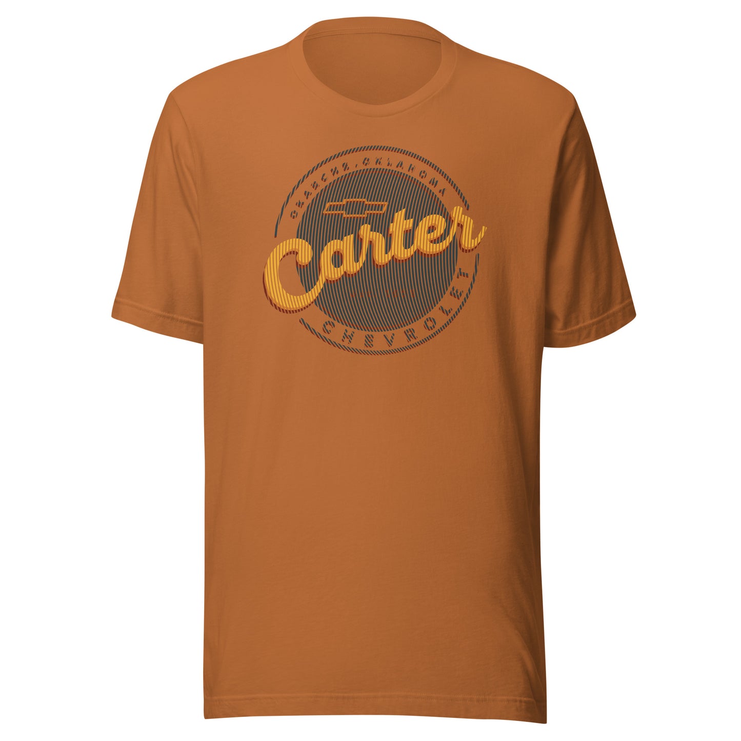 Grunge Lines Round Carter Logo