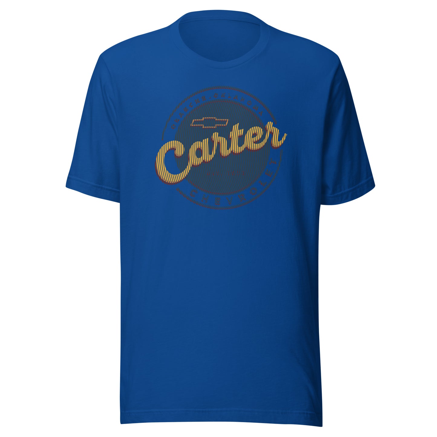 Grunge Lines Round Carter Logo