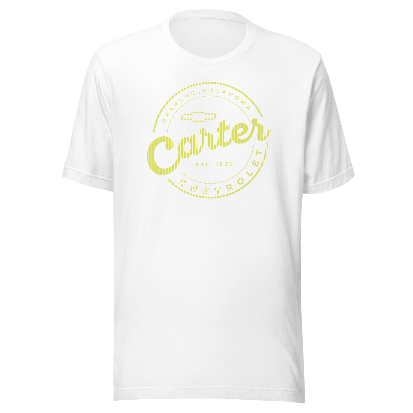 Yellow Stripes Round Carter Logo