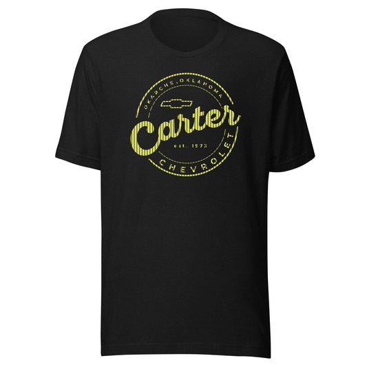Yellow Stripes Round Carter Logo